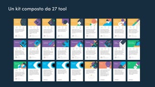 UX, Scrum e gilde...
Un kit composto da 27 tool
 