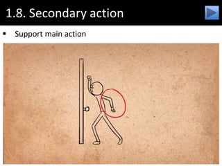 1.8. Secondary action
 Support main action
 