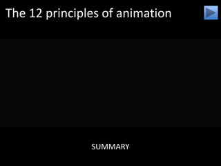 The 12 principles of animation
SUMMARY
 