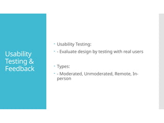 UX Design In depth teaching deck understand how to design | PPTX