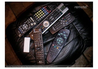 remote?




Remote Mania by Dramagirl at http://www.ﬂickr.com/photos/dramagirl/2268235917/
 