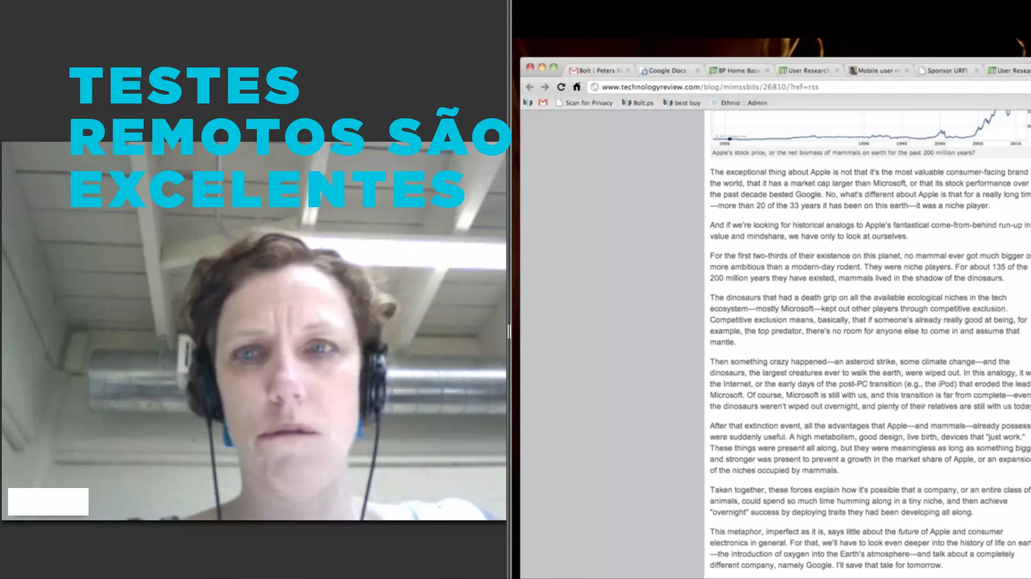 TESTES
REMOTOS SÃO
EXCELENTES
 