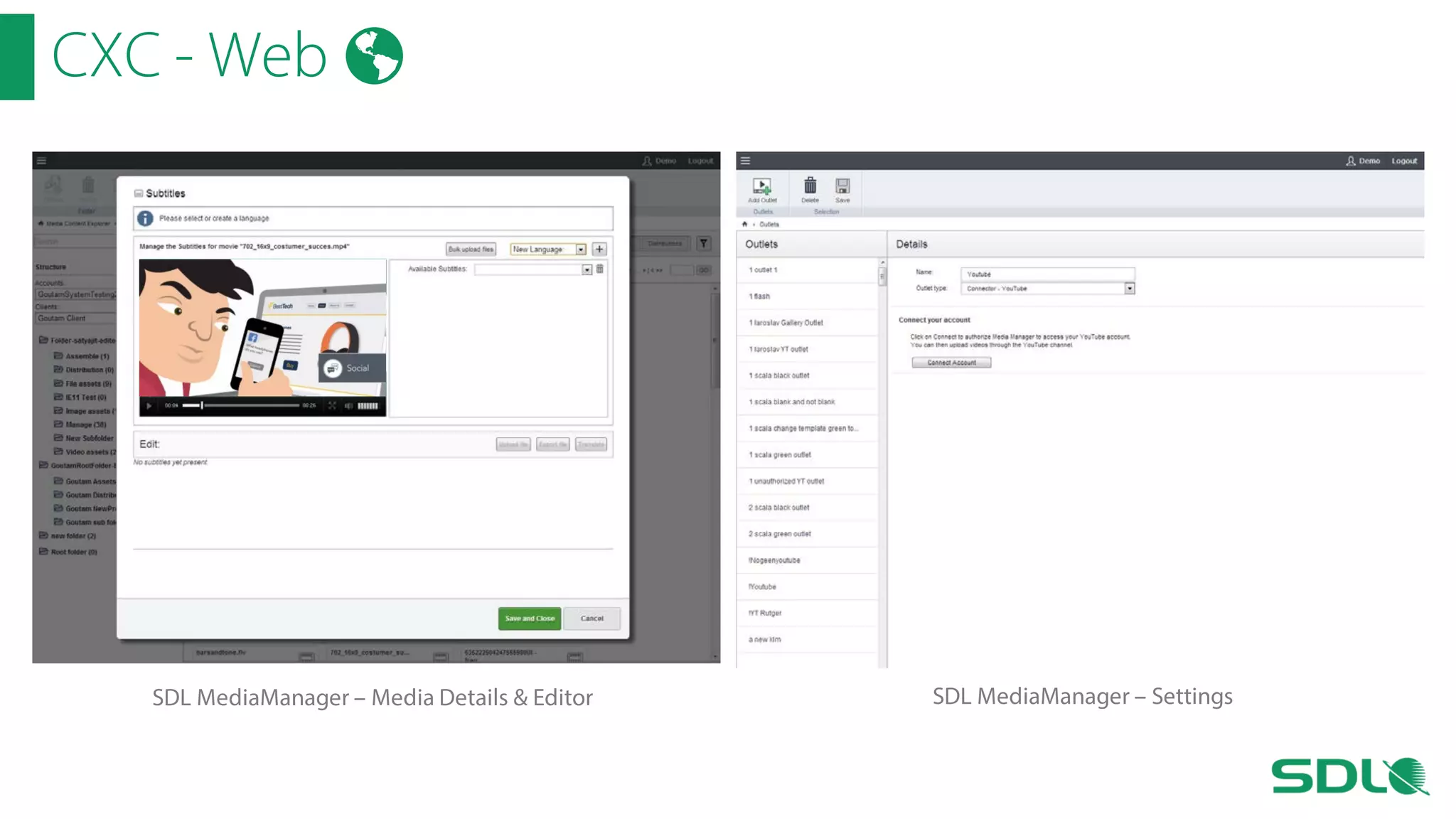 CXC - Web

SDL MediaManager – Media Details & Editor

SDL MediaManager – Settings

 