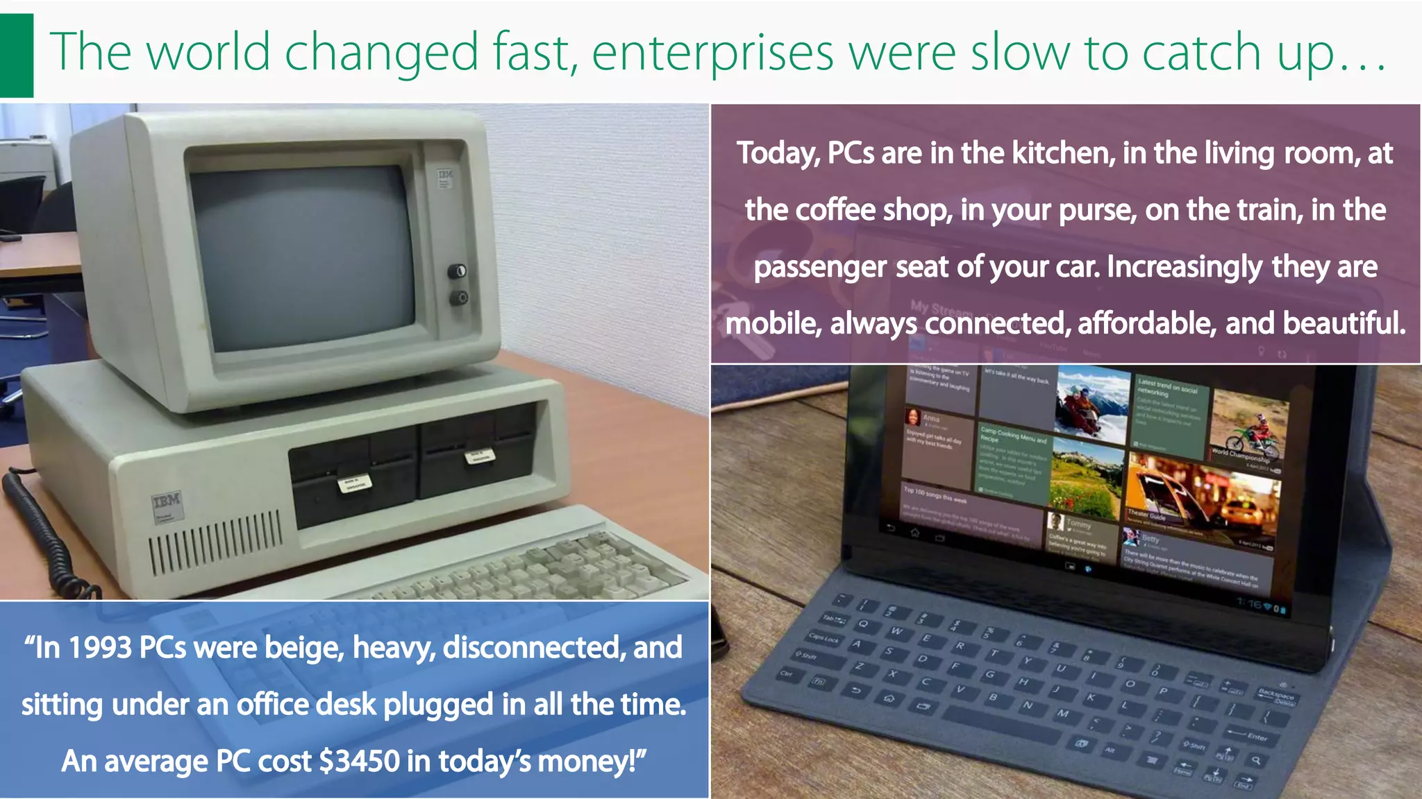 The world changed fast, enterprises were slow to catch up…

 