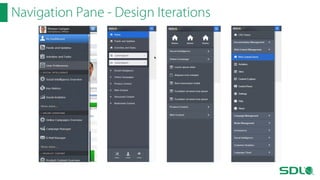 Navigation Pane - Design Iterations

 