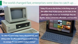 The world changed fast, enterprises were slow to catch up…

 