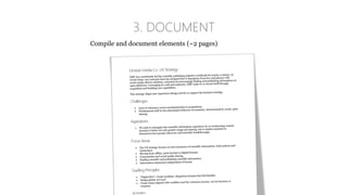 Compile and document elements (~2 pages)
3. DOCUMENT
 