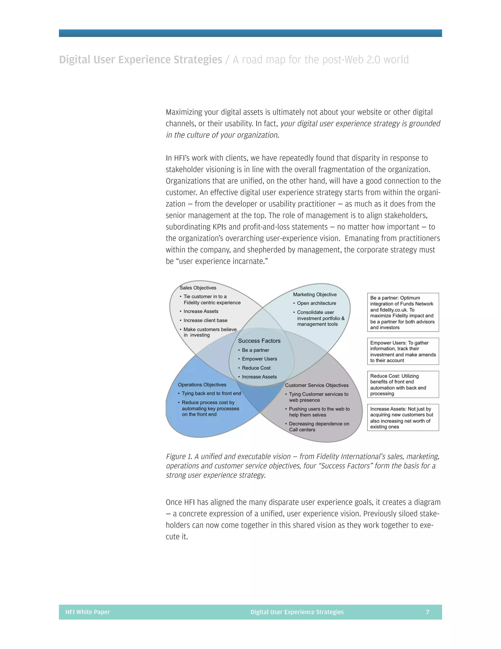 Digital User Experience Strategies: A Roadmap for the Post 2.0 World