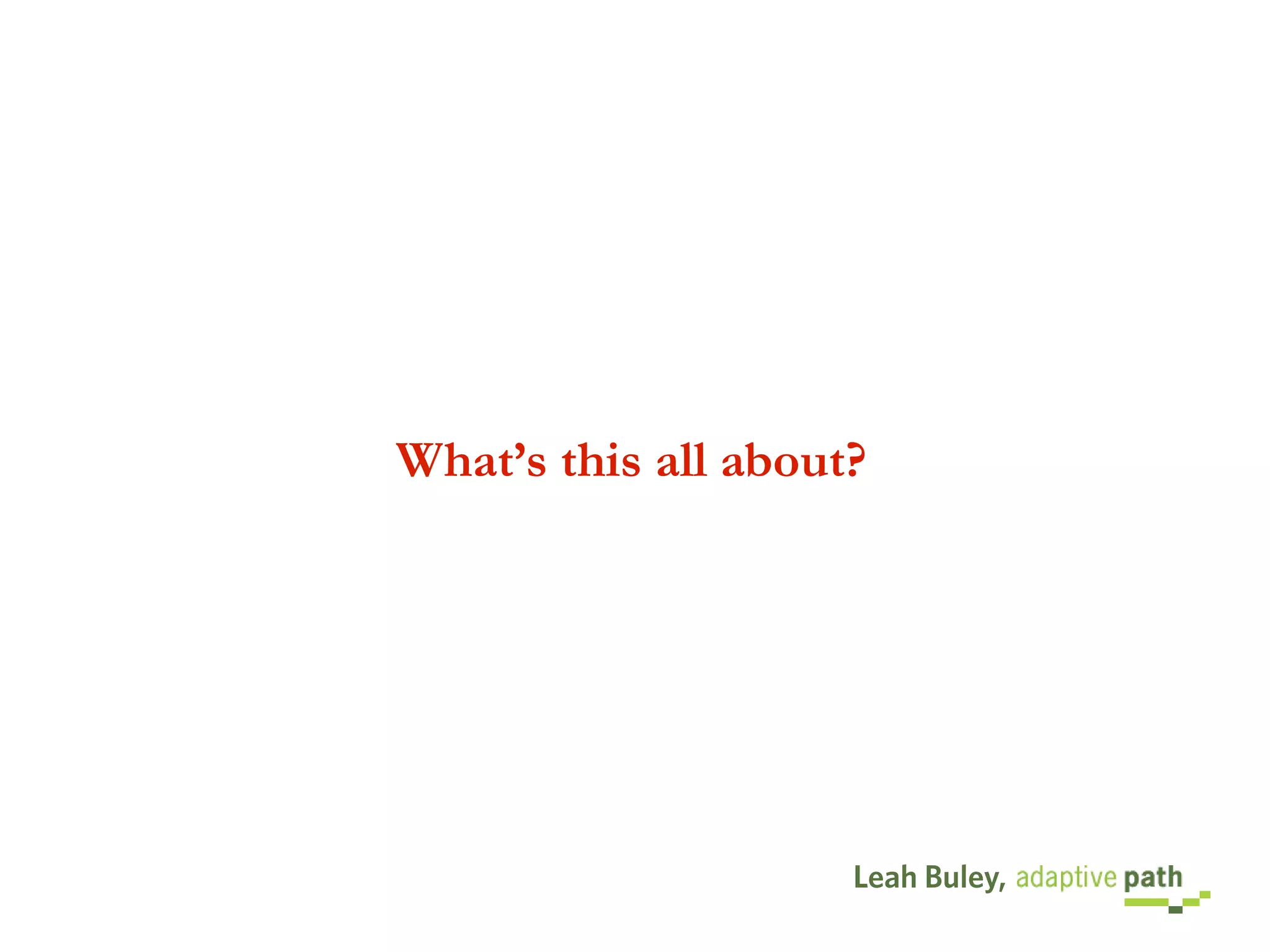 UX Team Of One @ IA Summit 2008