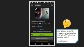 Pretty bare-bones UI,
though. Perhaps another
example of “Not selling
past the close”?
*scrolls down*
 