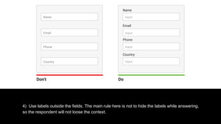 Ux tips for creating user friendly forms | PPT