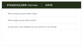 COMPETITIONSTAKEHOLDER interview
What is the target market?
What similar tools are in use today?
What are their relative strengths/ weaknesses?
How is this oﬀering diﬀerent?
 