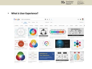 • What is User Experience?
 