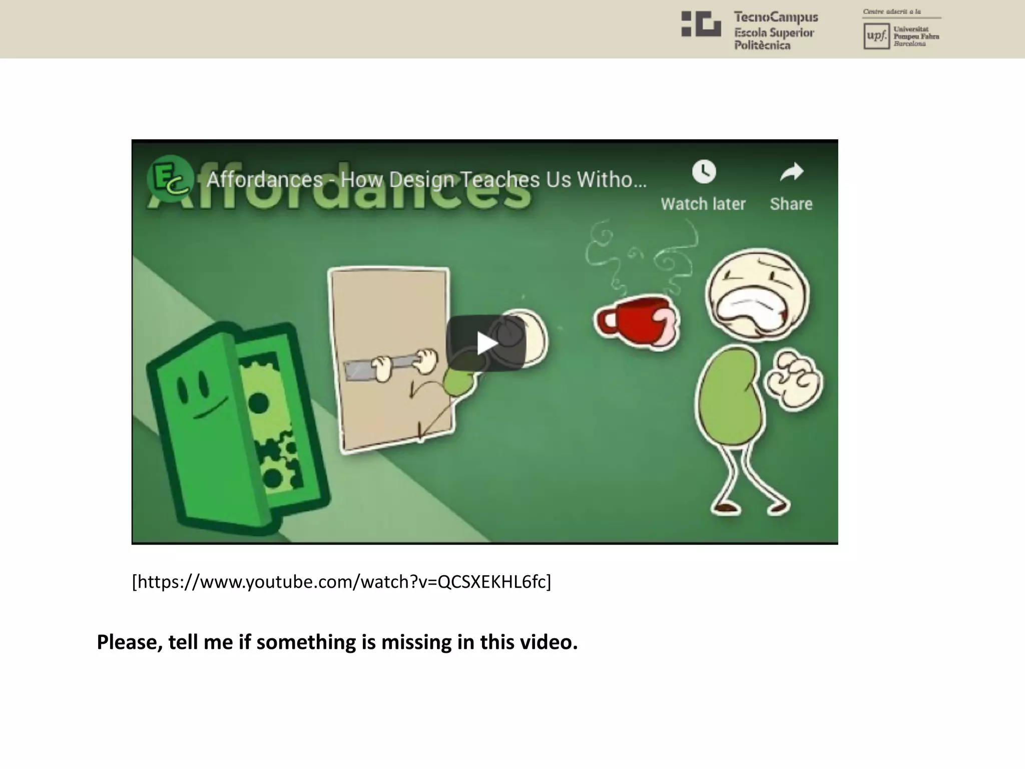 Please, tell me if something is missing in this video.
[https://www.youtube.com/watch?v=QCSXEKHL6fc]
 