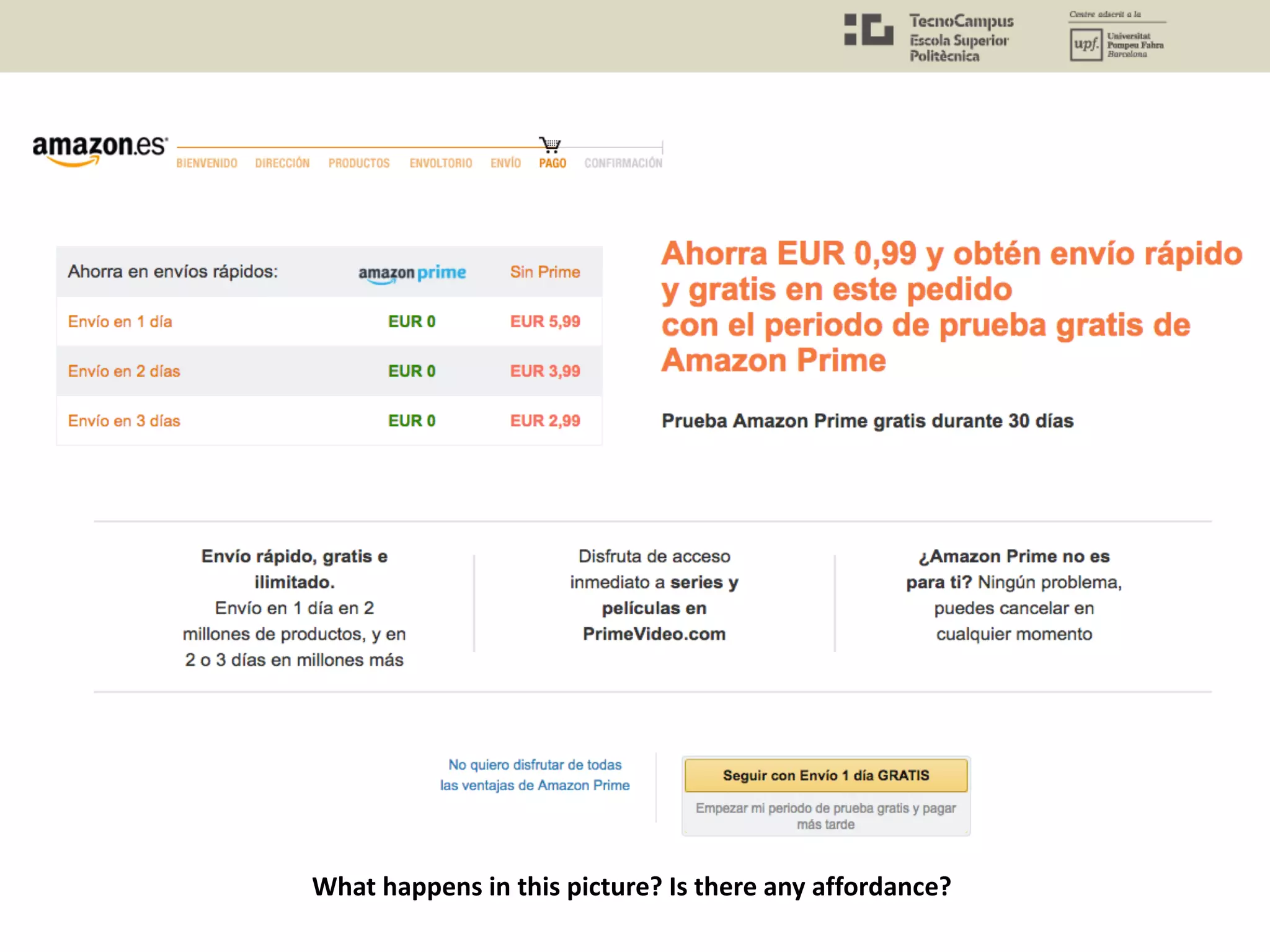 What happens in this picture? Is there any affordance?
 