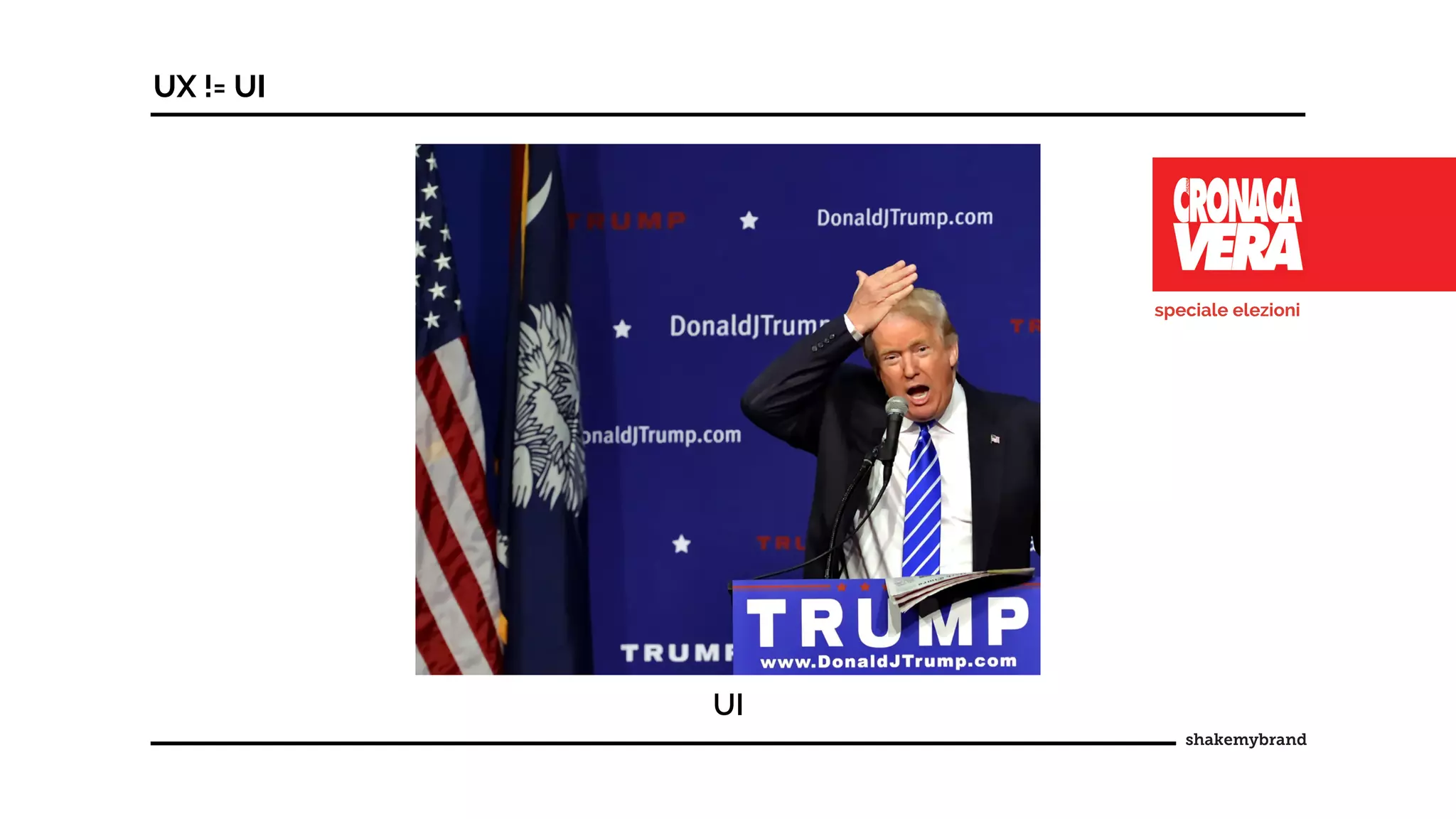 UX != UI
UI
speciale elezioni
 