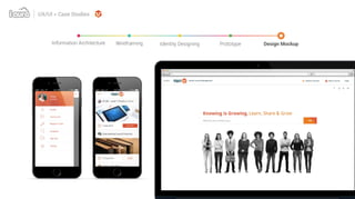 UX/UI > Case Studies
Identity Designing Prototype Design MockupWireframingInformation Architecture
 
