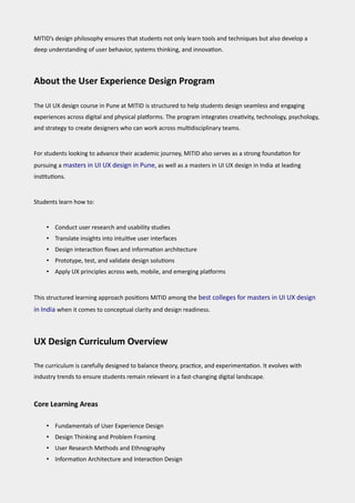 UX UI Design Colleges in Pune, India.pdf