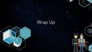Hands-on Brainstorming Activity:
• Split into Breakout Groups 5 minutes
• Initial ideation & Brainstorming 20 minutes
(select 1 of the 3 topics)
• Designs for App interface & experience 25 minutes
(web-based, native-based, or combination)
• Prep-materials for Group Presentations 5 minutes
• Group Presentations 20 minutes
#uxuiexchange
 