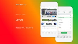 Levuro
P R O J E C T N A M E :
MOBILE APP / BRANDING
 