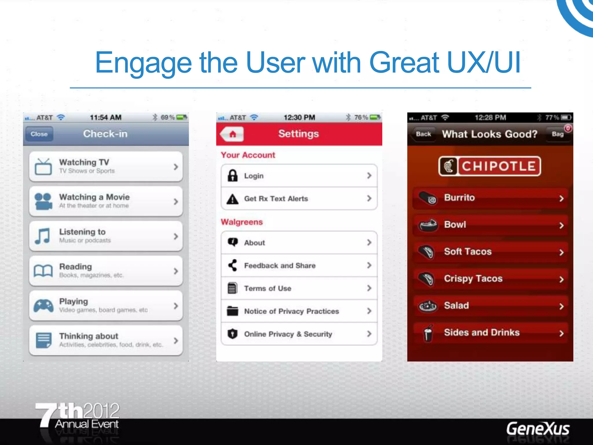 Engage the User with Great UX/UI
 