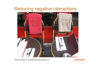 Reducing negative interactions




Photo courtesy of: marchedimanche.typepad.com
 