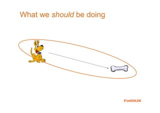 What we should be doing
 