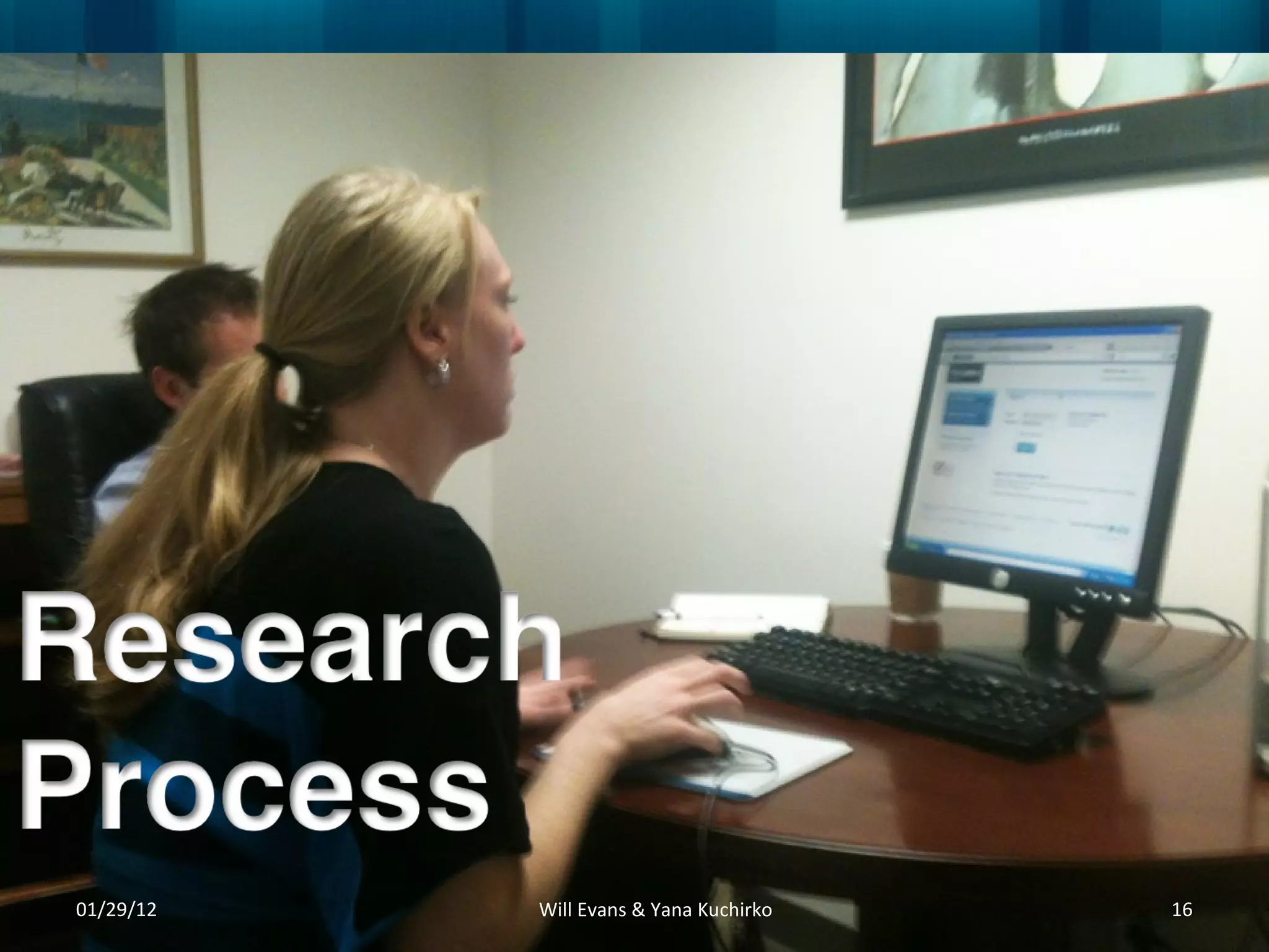 01/29/12 Will Evans & Yana Kuchirko 