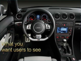 What you want users to see