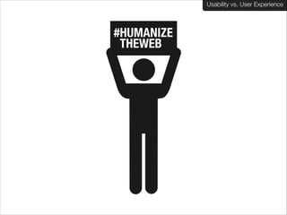 Usability vs. User Experience
Client Name Here

 