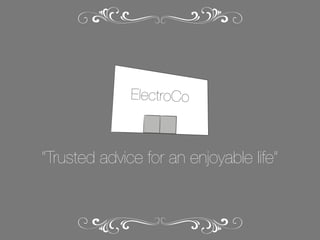 ElectroCo

“Trusted advice for an enjoyable life”

 