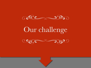 Our challenge

 