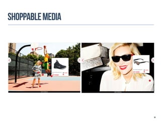 SHOPPABLE MEDIA




                  99
 