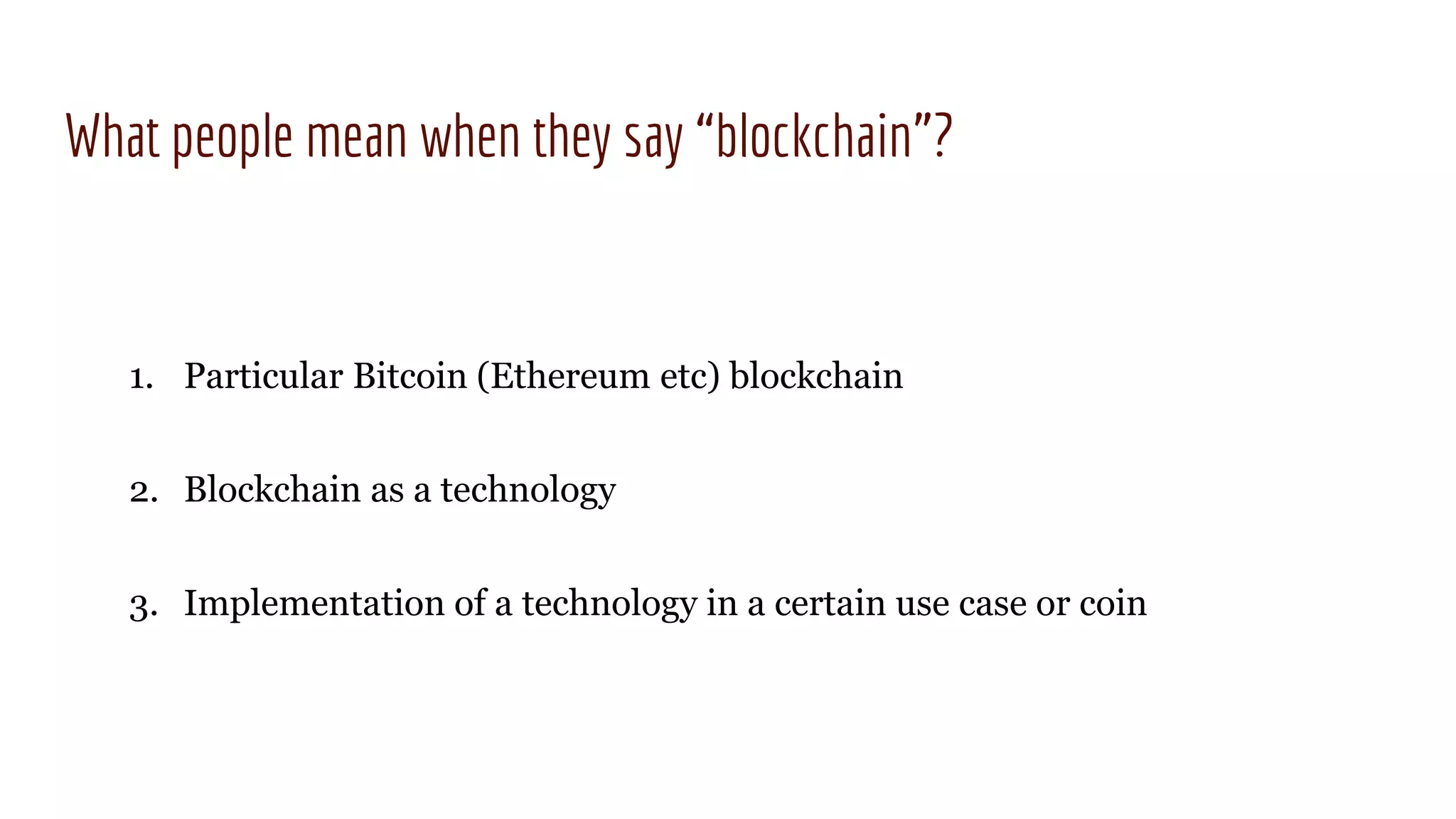 Blockchain for business | PPTX