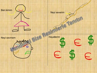 Ben kimim
Neyi severim
Neyi sevmem Hayallerim
 