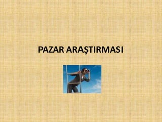 PAZAR ARAŞTIRMASI
 