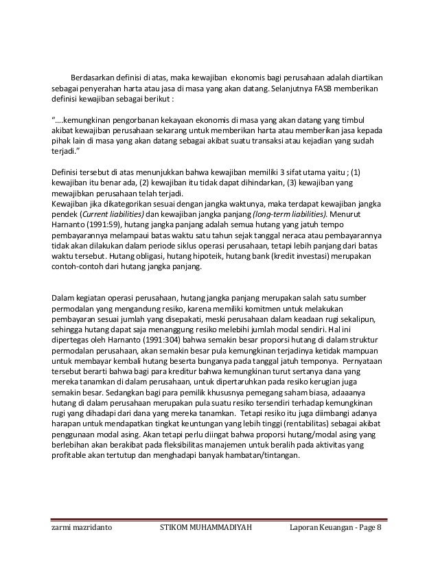 Laporan Keuangan Lengkap