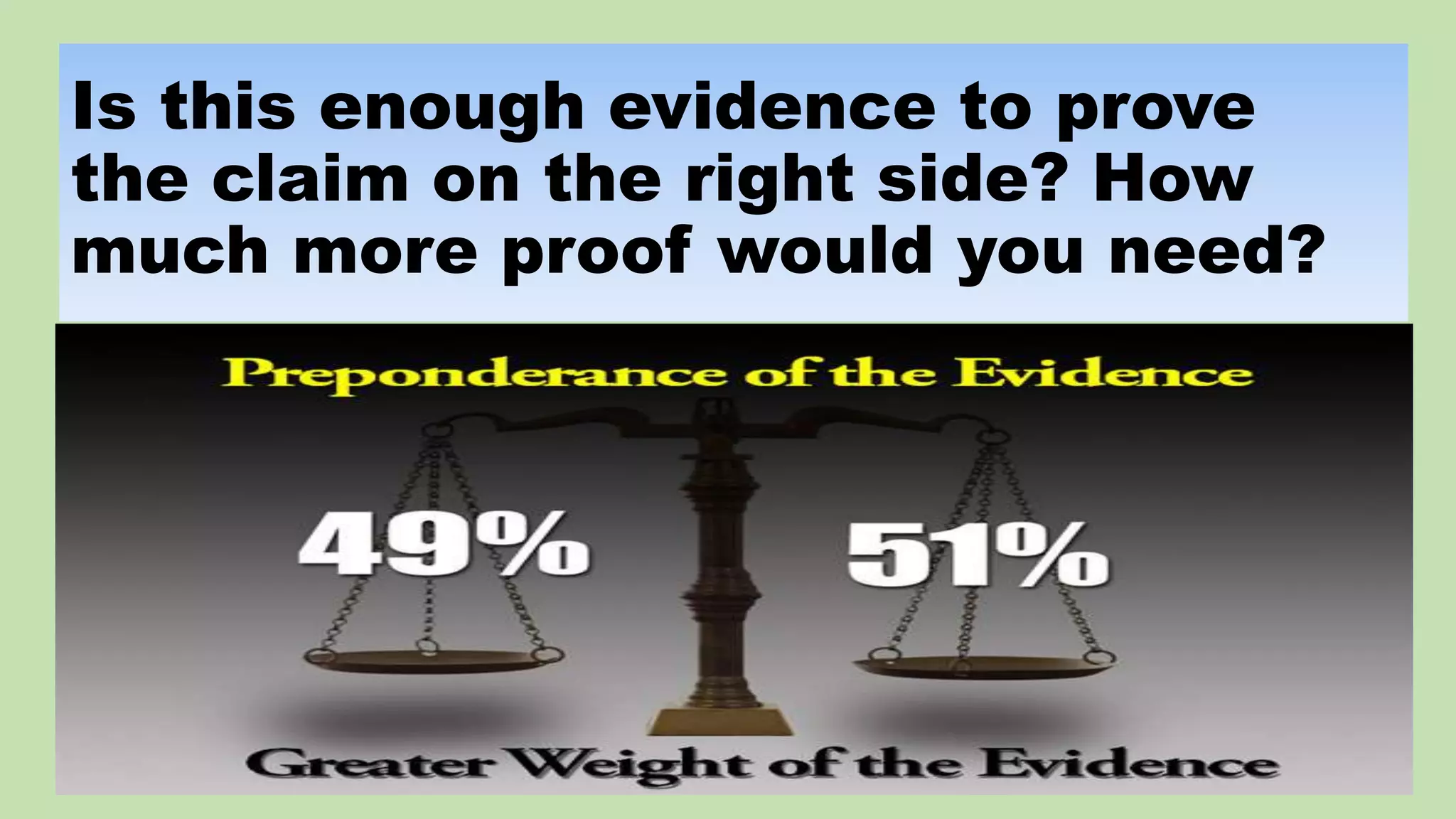 What is evidence | PPTX