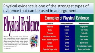 What is evidence | PPTX