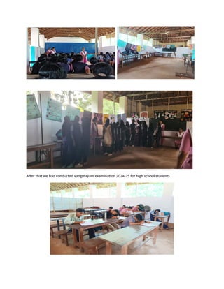 After that we had conducted vangmayam examinaton 202-225 for high school students.
 