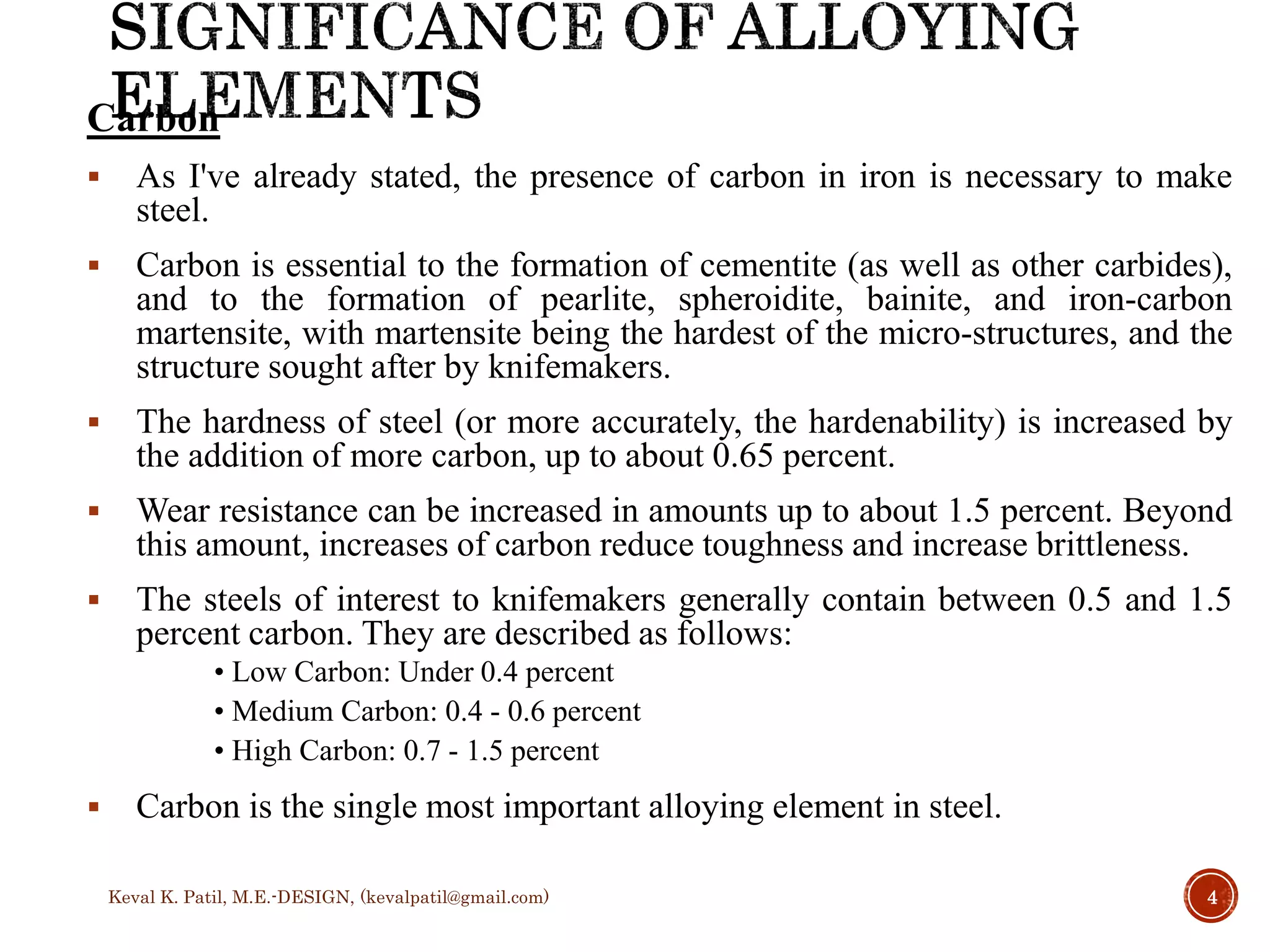 Alloying elements | PPTX
