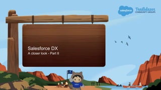 Salesforce DX
A closer look - Part II
 