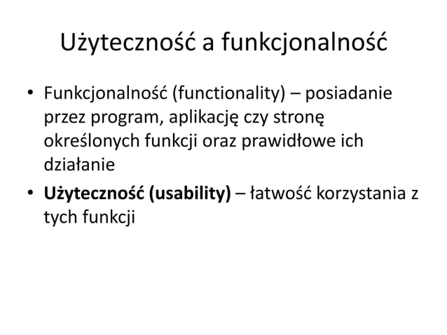 Użyteczność stron www PPT