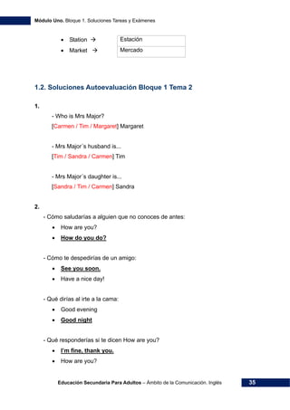 Ingles modulo 1 | PDF