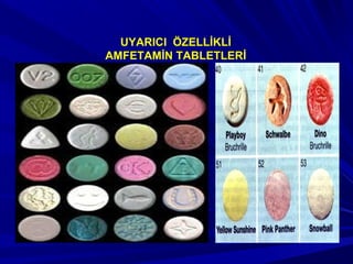 UYARICI ÖZELLİKLİ
AMFETAMİN TABLETLERİ
 