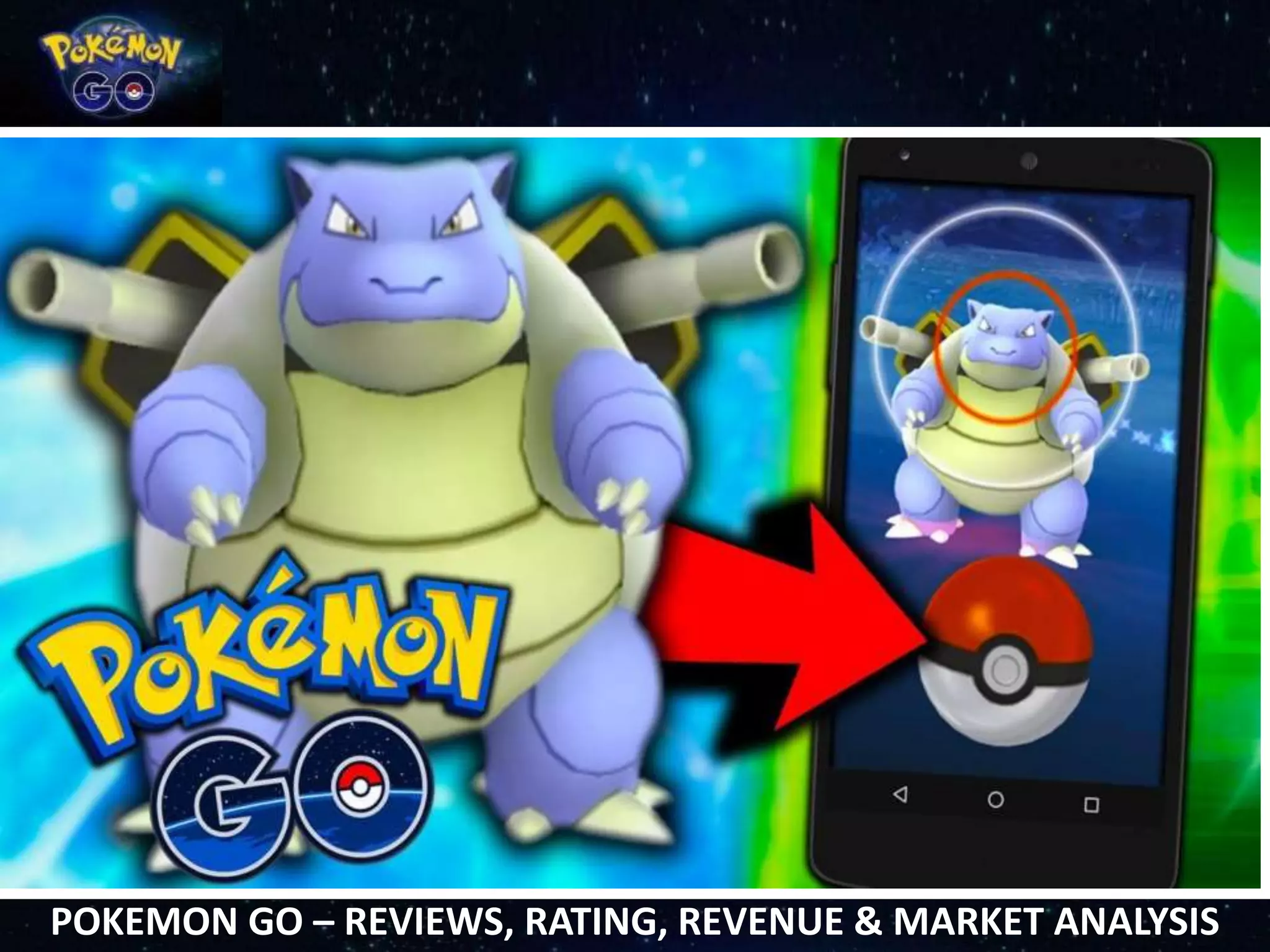 POKEMON GO – REVIEWS, RATING, REVENUE & MARKET ANALYSIS
 