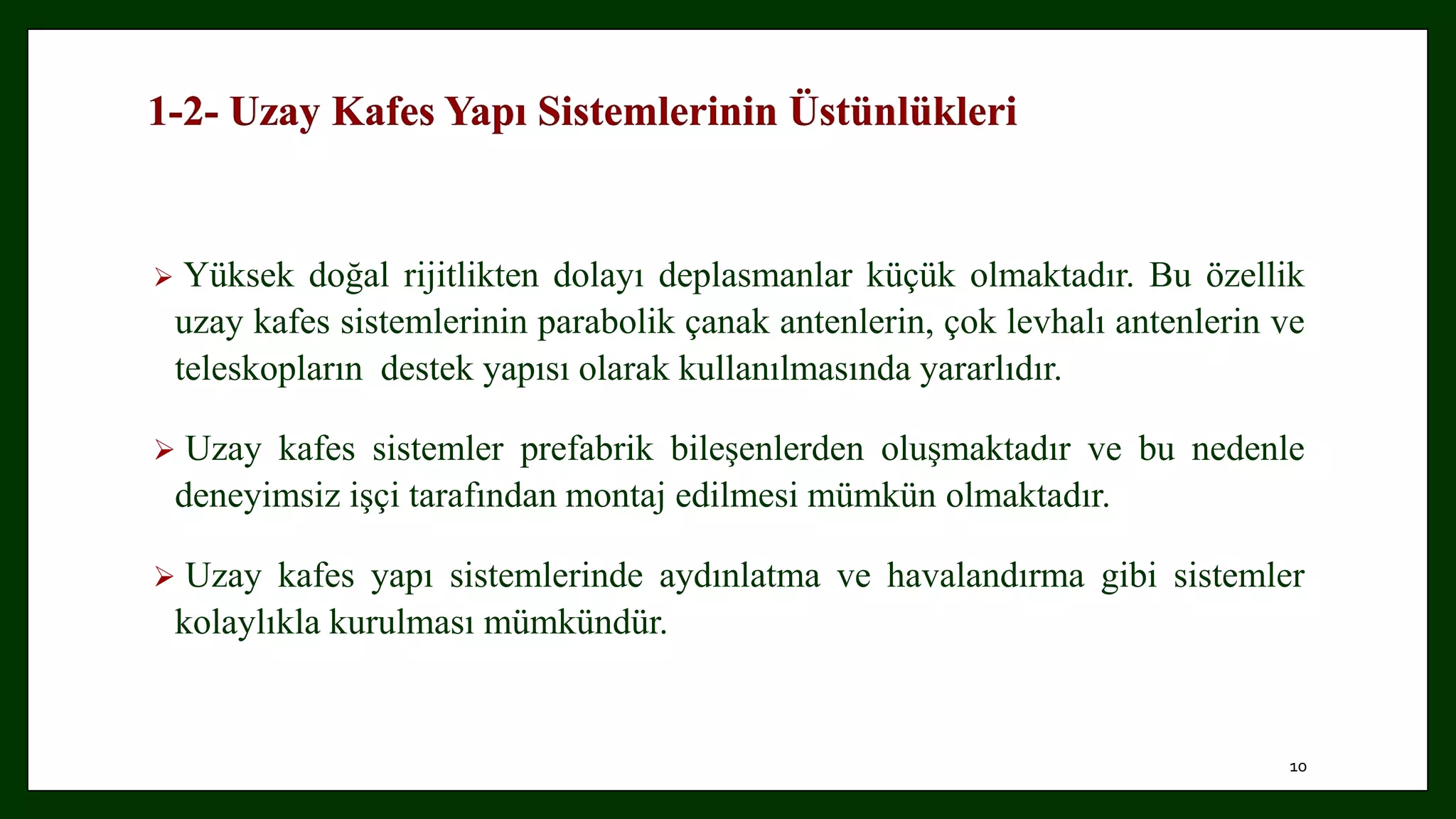Uzay kafes yapı sistemleri | PPTX