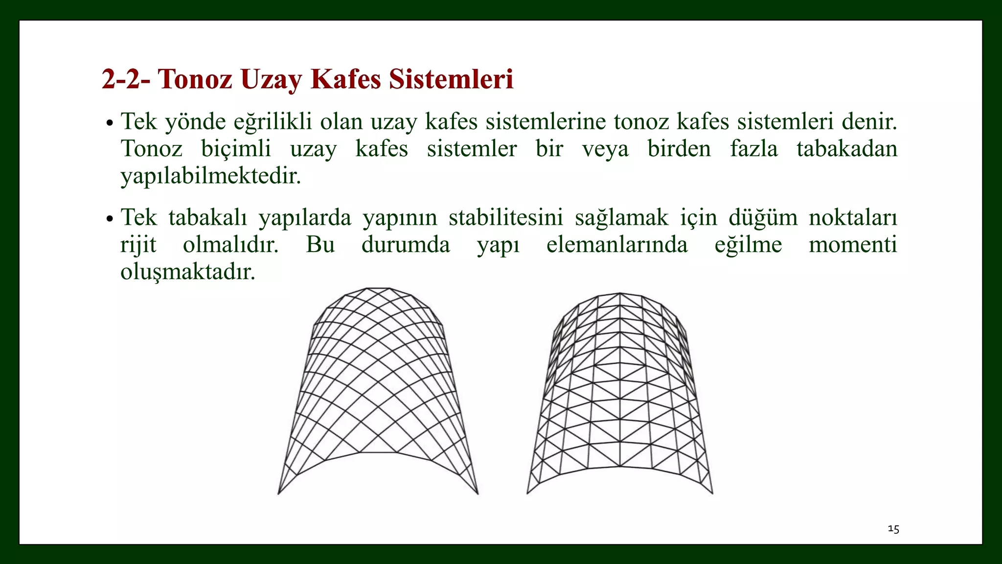 Uzay kafes yapı sistemleri | PPTX