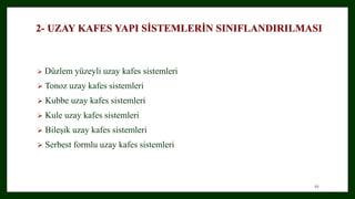 Uzay kafes yapı sistemleri | PPTX