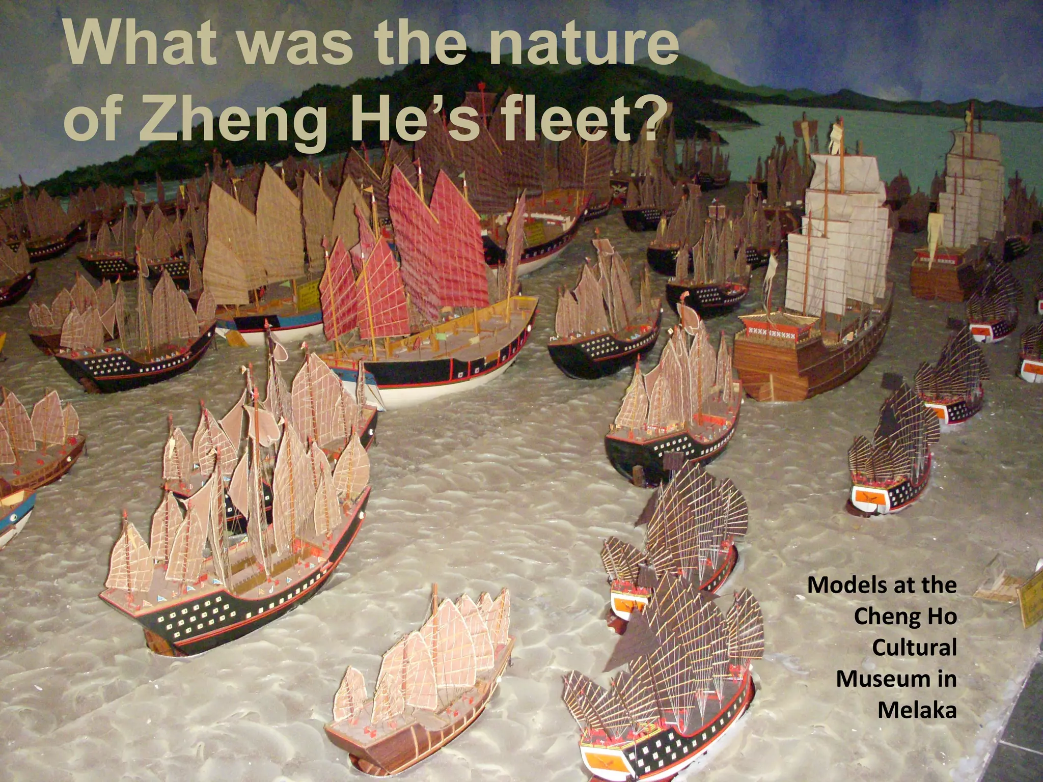 What was the nature of Zheng
He’s fleet?
 